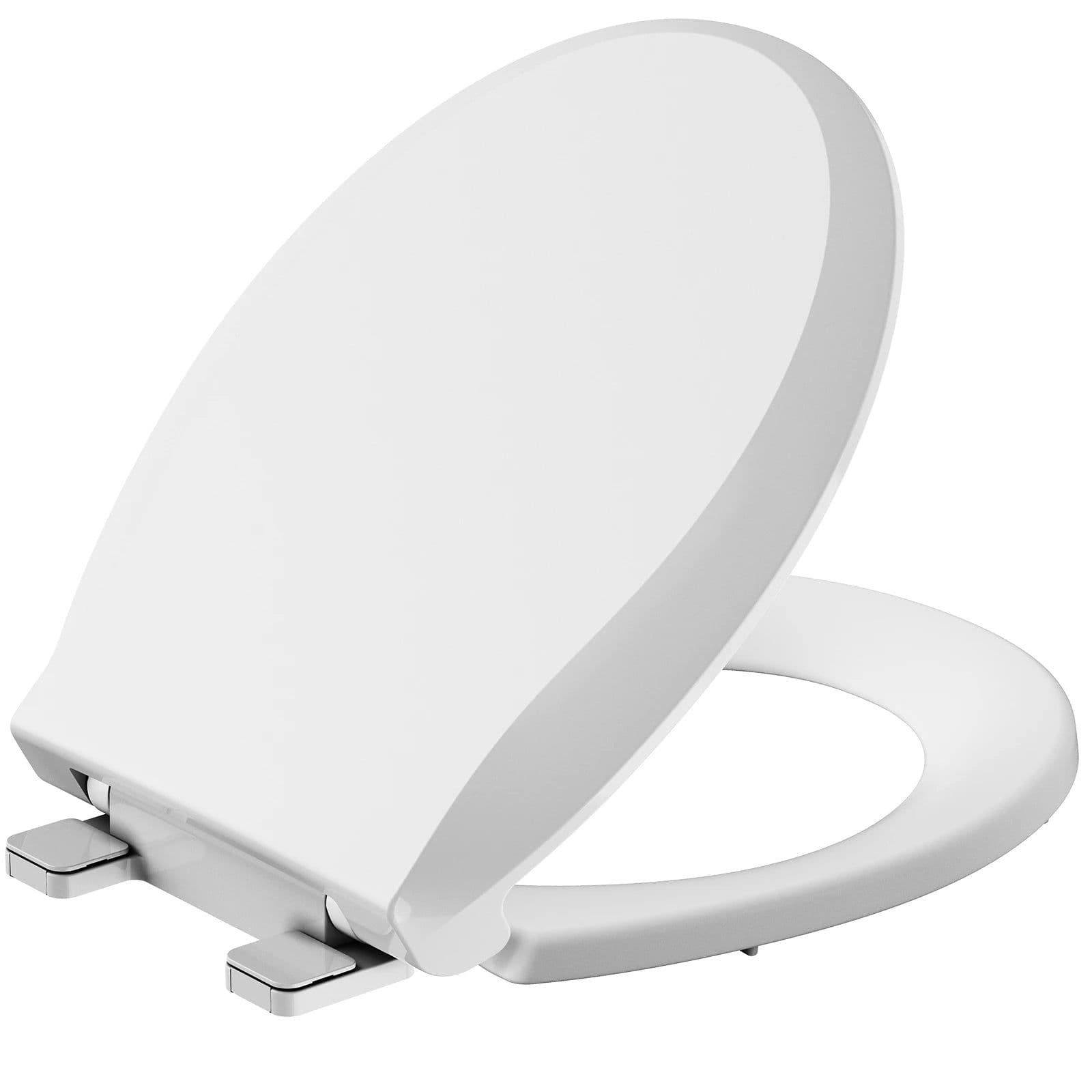 image-Round Toilet Seat with Built in Potty Training Seat, Potty Training Toilet Seat for Toddlers, Magnetic Kids Seat and Cover