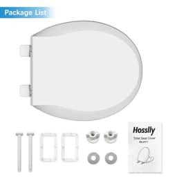 image-Round Toilet Seat with Built in Potty Training Seat, Potty Training Toilet Seat for Toddlers, Magnetic Kids Seat and Cover