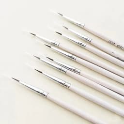 image-6Pcs/Set Fine Hand-painted Thin Hook Line Pen Drawing Art Pen #0 #00 #000 Paint Brush Art Supplies Nylon Hair Brush Painting Pen
