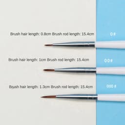 image-6Pcs/Set Fine Hand-painted Thin Hook Line Pen Drawing Art Pen #0 #00 #000 Paint Brush Art Supplies Nylon Hair Brush Painting Pen