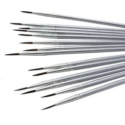 image-6Pcs/Set Fine Hand-painted Thin Hook Line Pen Drawing Art Pen #0 #00 #000 Paint Brush Art Supplies Nylon Hair Brush Painting Pen