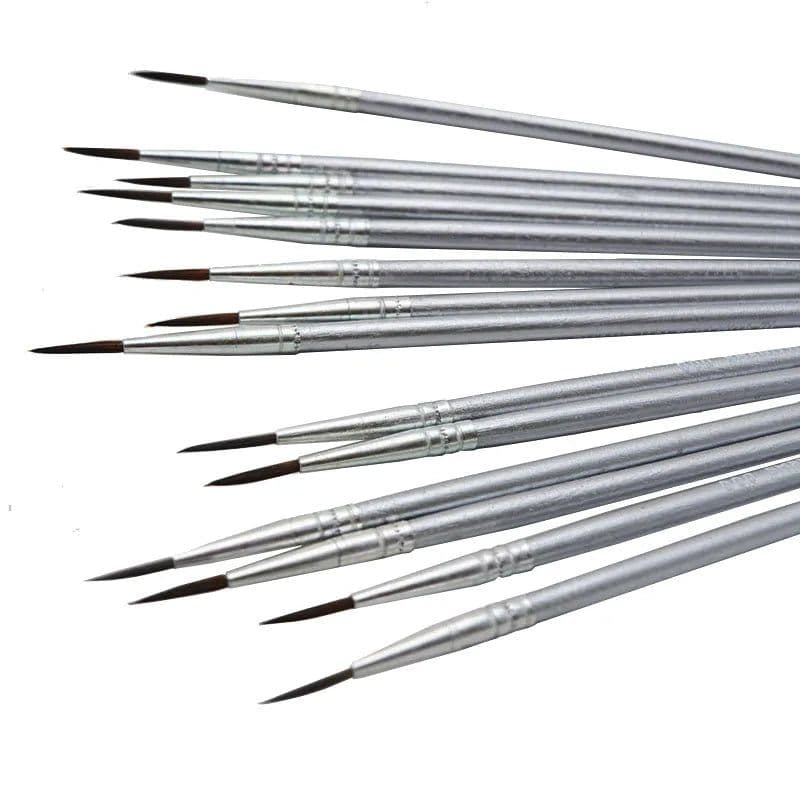 image-6Pcs/Set Fine Hand-painted Thin Hook Line Pen Drawing Art Pen #0 #00 #000 Paint Brush Art Supplies Nylon Hair Brush Painting Pen