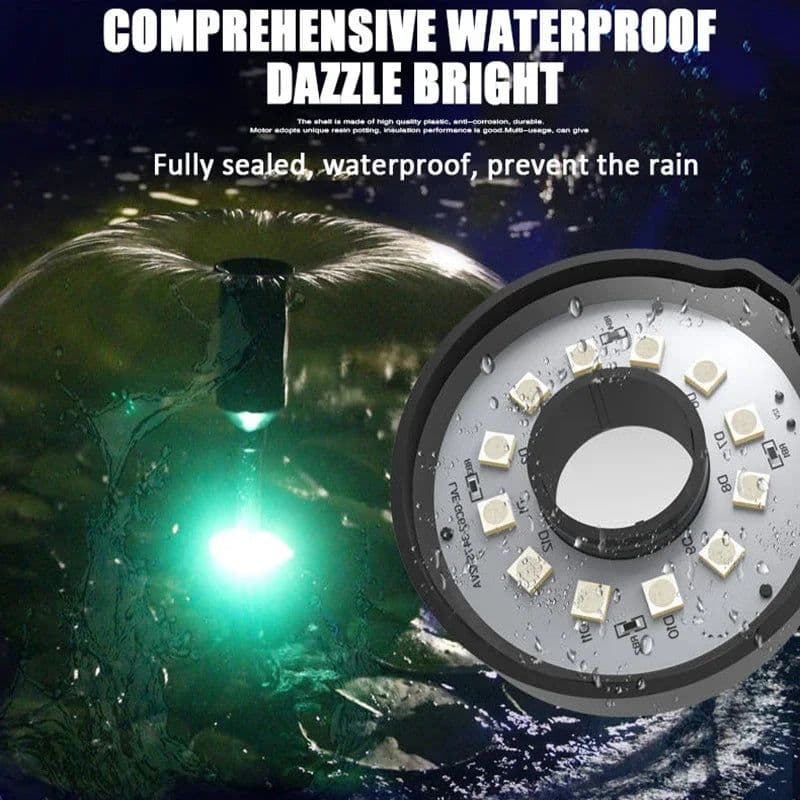 image-Waterproof IP65 Fountain Light Multi Color AC 12V Outdoor LED Underwater Light for Fish Tank Pond Swimming Pool Spa Party Park