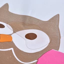 image-PEVA Owl Shower Curtain Home Waterproof and Anti-Mold Home Bathroom Decorative Curtain with 12 Hooks