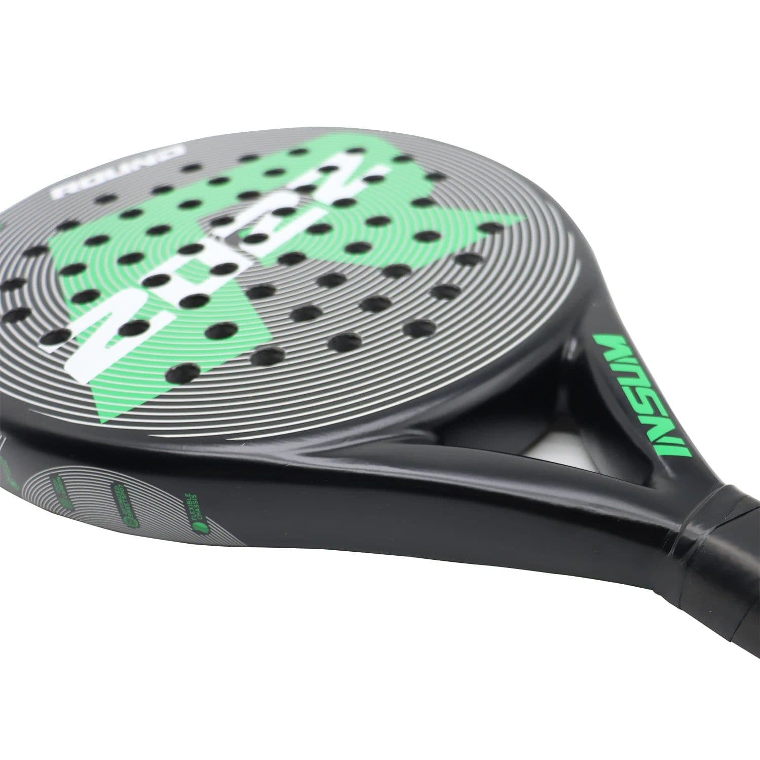 image-Padel Racket Tennis Full Carbon Fiber EVA Soft Face Round Model Tennis Paddle Racquet Racket