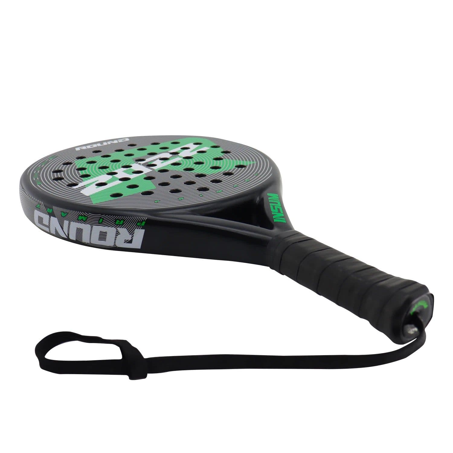 image-Padel Racket Tennis Full Carbon Fiber EVA Soft Face Round Model Tennis Paddle Racquet Racket