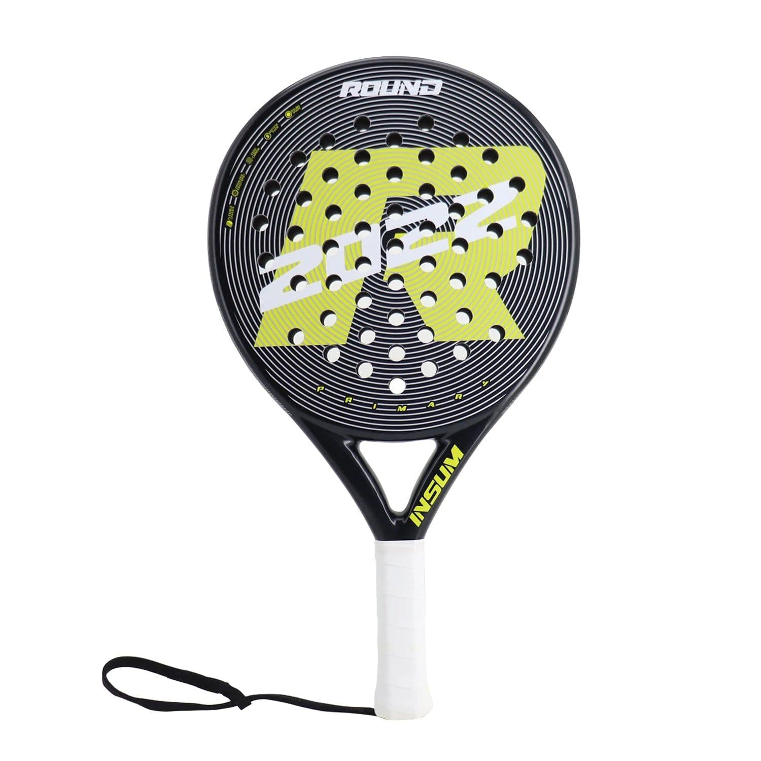 image-Padel Racket Tennis Full Carbon Fiber EVA Soft Face Round Model Tennis Paddle Racquet Racket