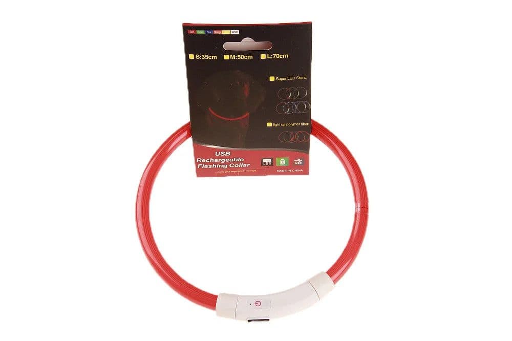 image-LED Pet Luminous Collar USB Charging Collar Teddy Anti Lost Collar Dog Cat Accessories Supplies Pet Flashing USB Rechargeable