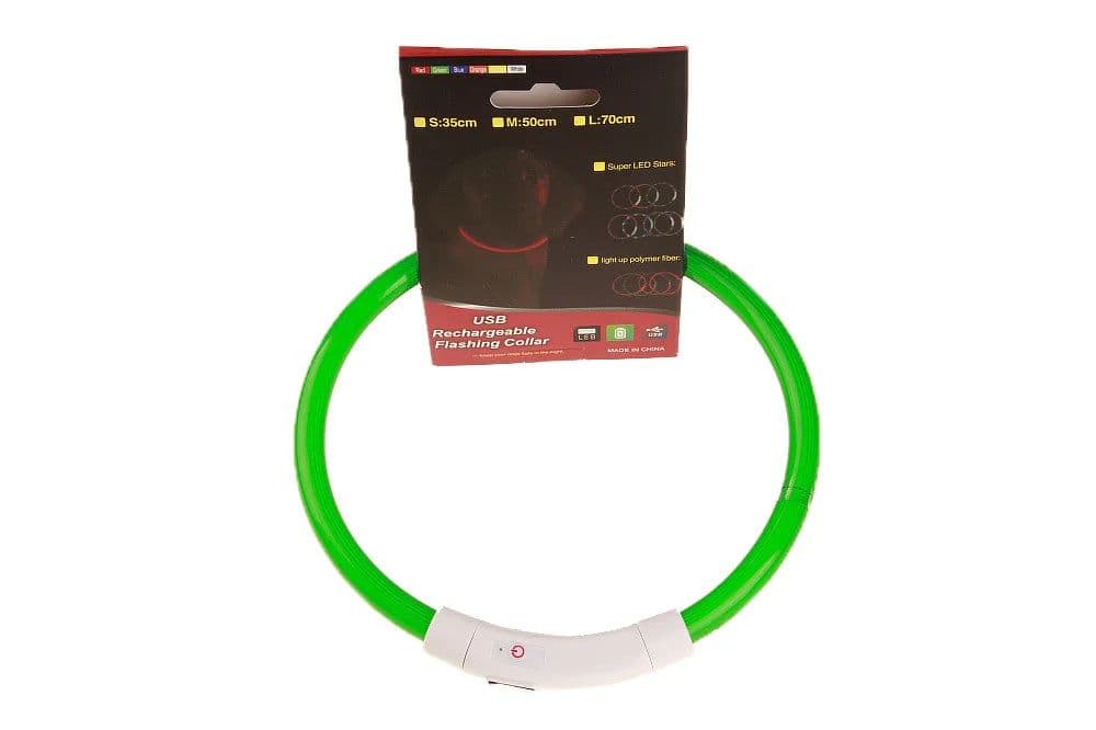 image-LED Pet Luminous Collar USB Charging Collar Teddy Anti Lost Collar Dog Cat Accessories Supplies Pet Flashing USB Rechargeable