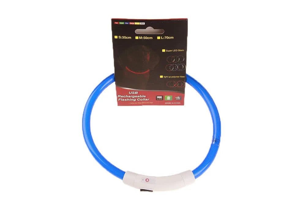 image-LED Pet Luminous Collar USB Charging Collar Teddy Anti Lost Collar Dog Cat Accessories Supplies Pet Flashing USB Rechargeable