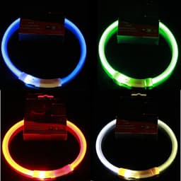 image-LED Pet Luminous Collar USB Charging Collar Teddy Anti Lost Collar Dog Cat Accessories Supplies Pet Flashing USB Rechargeable