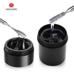 image-MSHARE 3D Top Coat UV LED Gel Rhinestones No Wipe Topcoat Without Sticky Layer Water Drop 50ml
