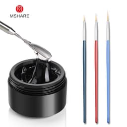 image-MSHARE 3D Top Coat UV LED Gel Rhinestones No Wipe Topcoat Without Sticky Layer Water Drop 50ml