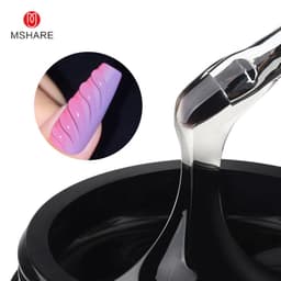 image-MSHARE 3D Top Coat UV LED Gel Rhinestones No Wipe Topcoat Without Sticky Layer Water Drop 50ml