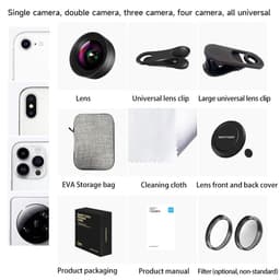 image-MARTVSEN 120MM Macro Lens, Professional 5K HD 10x Super Macro Universal Clip Camera Photo Lens for iPhone Samsung Andriod