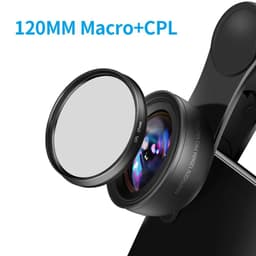 image-MARTVSEN 120MM Macro Lens, Professional 5K HD 10x Super Macro Universal Clip Camera Photo Lens for iPhone Samsung Andriod