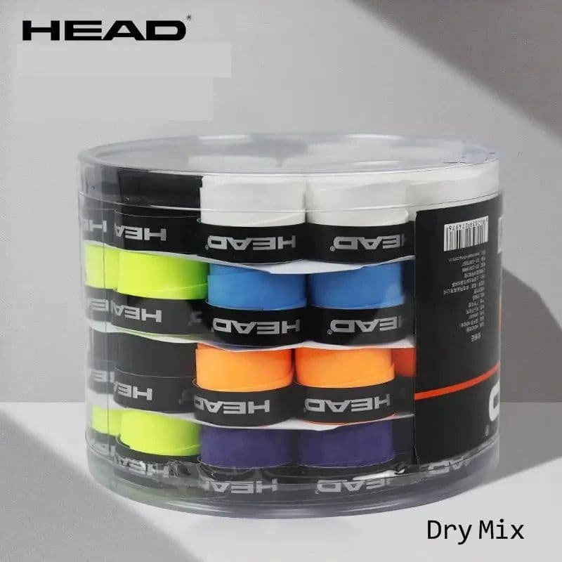 image-60pcs/lot HEAD Tennis Overgrip Padel Racket Single Tenis Grip Tape Anti Slip Outdoor Training Sweatband Badminton Accessories