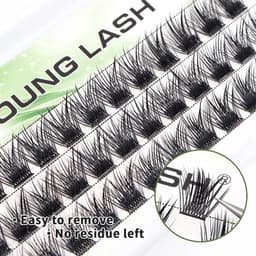 image-YOUNG LASH DIY Eyelashes Cluster Lashes Extensions C D Curl Premade Volume Fans Russian Fake Eyelashes Free Shipping Makeup