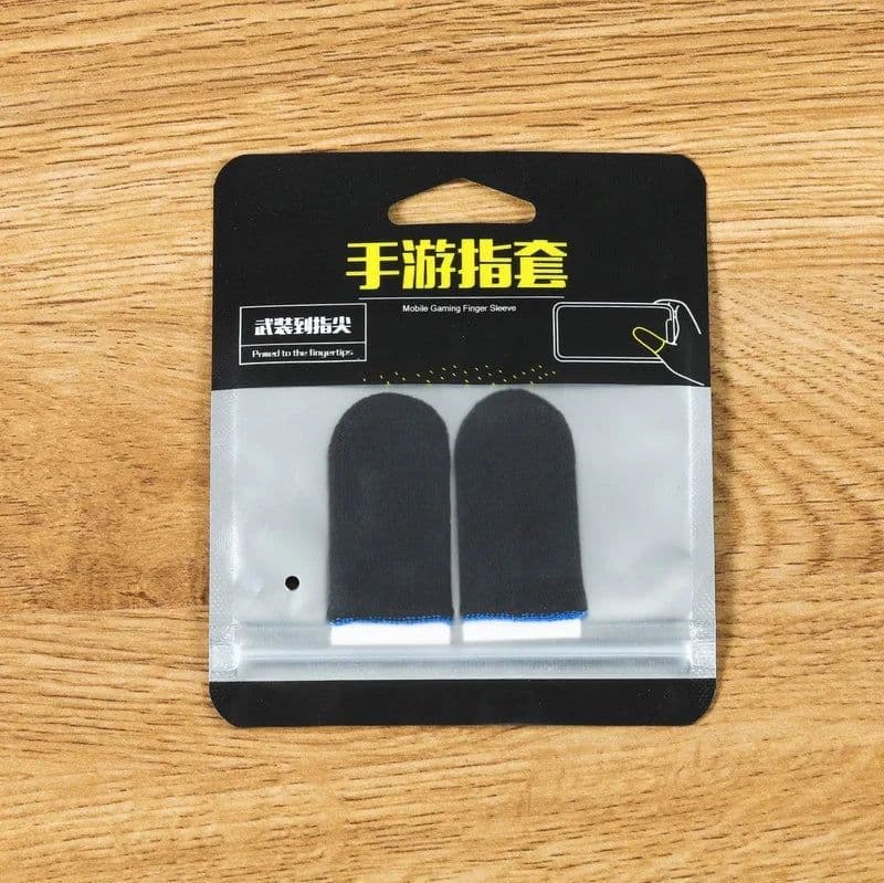 image-1 Pair Super Thin Gaming Finger Sleeve Breathable Fingertips For Pubg Mobile Games Touch Screen