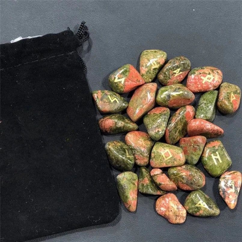 image-Natural Obsidian Crystal Rune Stone Irregular Divination Fortune-telling Healing Meditation Gift