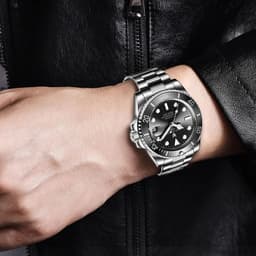 image-2024 LIGE Watch Men Automatic Mechanical Tourbillon Clock Fashion Military Watches Men Stainless Steel 100ATM Waterproof Watches