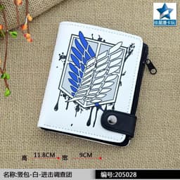 image-Anime Sword Art Online Kirito Mens Wallets Asuna Card Holders with Coin Pocket