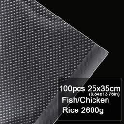 image-100pcs Food Vacuum Sealer Bags for Sous Vide Food Saver Kitchen Storage Bag BPA-Free Vacuum Packaging Bags Kitchen Tool