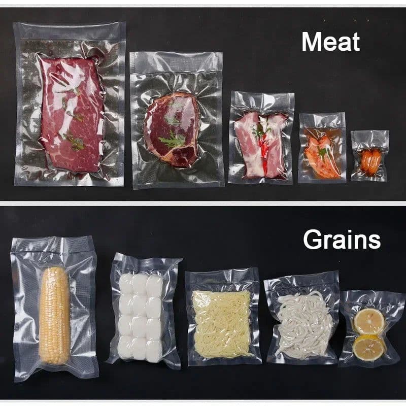 image-100pcs Food Vacuum Sealer Bags for Sous Vide Food Saver Kitchen Storage Bag BPA-Free Vacuum Packaging Bags Kitchen Tool