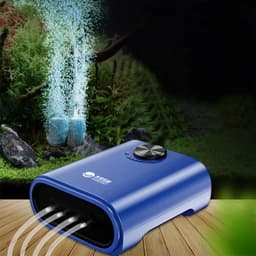 image-Silent Aquarium Oxygen Air Pump with Check Valve Fish Tank Four Outlet Large Oxygenator Aquarium Air Compressor Aerator 220v 14w