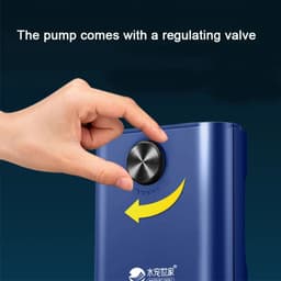 image-Silent Aquarium Oxygen Air Pump with Check Valve Fish Tank Four Outlet Large Oxygenator Aquarium Air Compressor Aerator 220v 14w