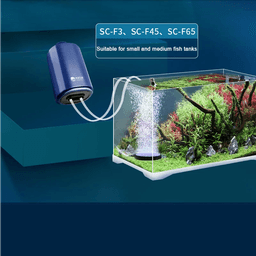 image-Silent Aquarium Oxygen Air Pump with Check Valve Fish Tank Four Outlet Large Oxygenator Aquarium Air Compressor Aerator 220v 14w