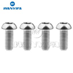 image-Wanyifa Titanium Ti Bolt M5x10 12mm Holder Torx Head Bicycle Water Bottle Cage Screws Cycling Bike 4pcs