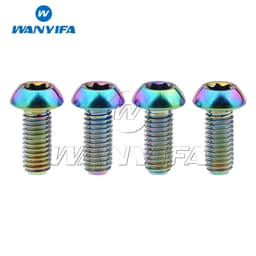 image-Wanyifa Titanium Ti Bolt M5x10 12mm Holder Torx Head Bicycle Water Bottle Cage Screws Cycling Bike 4pcs