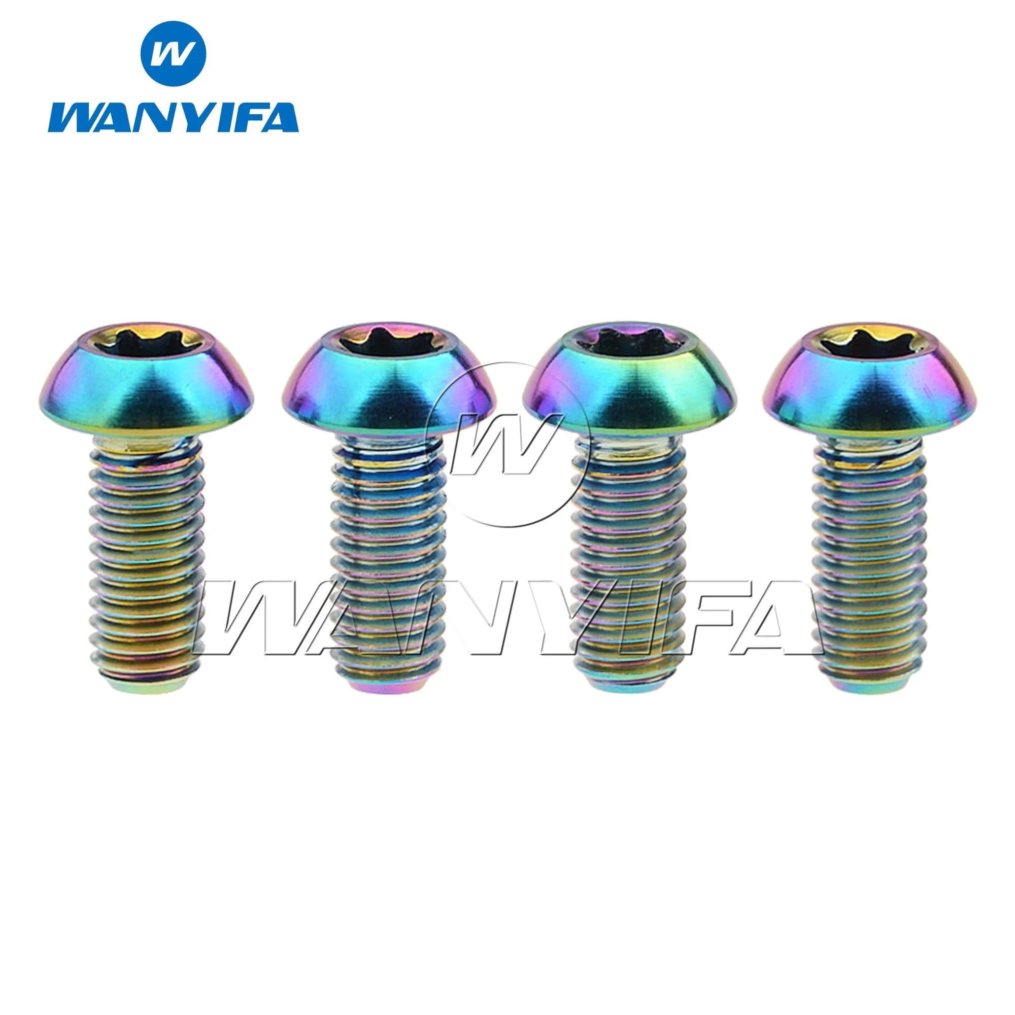 image-Wanyifa Titanium Ti Bolt M5x10 12mm Holder Torx Head Bicycle Water Bottle Cage Screws Cycling Bike 4pcs