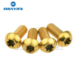 image-Wanyifa Titanium Ti Bolt M5x10 12mm Holder Torx Head Bicycle Water Bottle Cage Screws Cycling Bike 4pcs