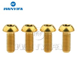 image-Wanyifa Titanium Ti Bolt M5x10 12mm Holder Torx Head Bicycle Water Bottle Cage Screws Cycling Bike 4pcs