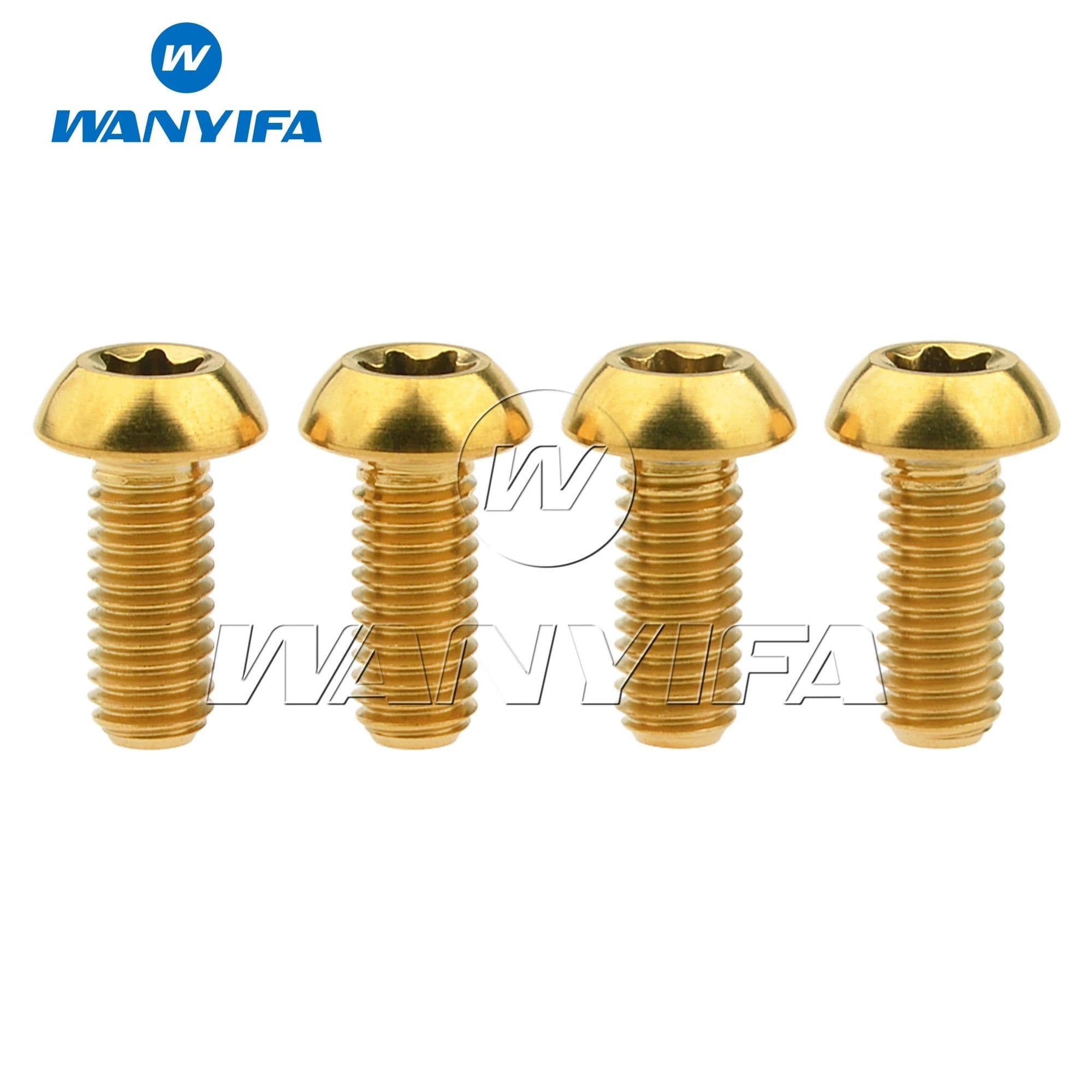 image-Wanyifa Titanium Ti Bolt M5x10 12mm Holder Torx Head Bicycle Water Bottle Cage Screws Cycling Bike 4pcs