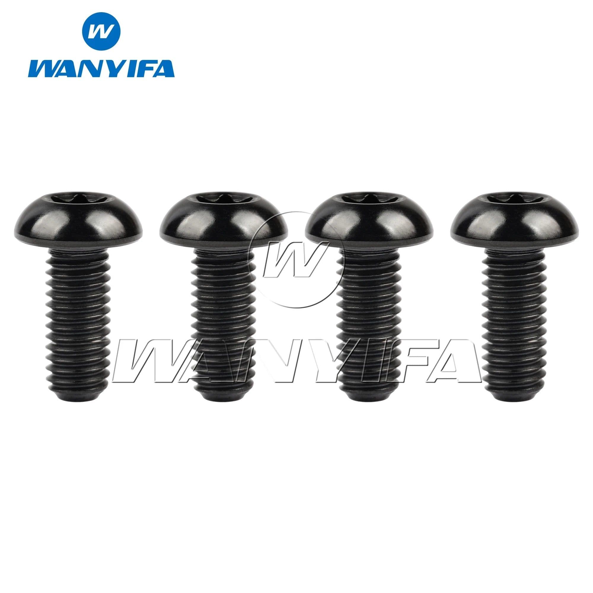 image-Wanyifa Titanium Ti Bolt M5x10 12mm Holder Torx Head Bicycle Water Bottle Cage Screws Cycling Bike 4pcs