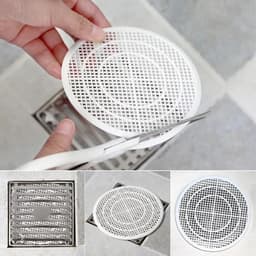 image-2Pcs Kitchen Sink Filter Bathroom Shower Floor Drain Hair Catcher Stopper Multifunctional Sewer Anti-clogging Strainer Net Cover
