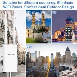 image-Comfast AC1200 Outdoor Access Point High Power 2.4G 5GHz Gigabit Router/AP/ Repeater Long Range WiFi Antenna For Street Garden