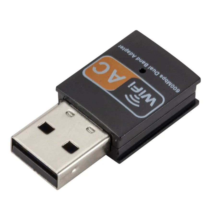 image-Dual Band USB Wifi Adapter 600Mbps Bluetooth 802.11ac Mini Wifi Dongle Portable Network card 2.4G/5GHz Wireless Card PC/Loptop