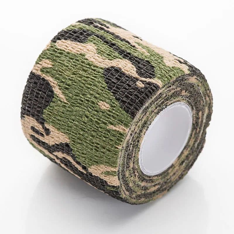 image-Black EZ Disposable 2''x5 Yards Tattoo Grip Cover Wrap Waterproof Self-Adhesive Bandage Roll for Tattoo Machine Grip Tube