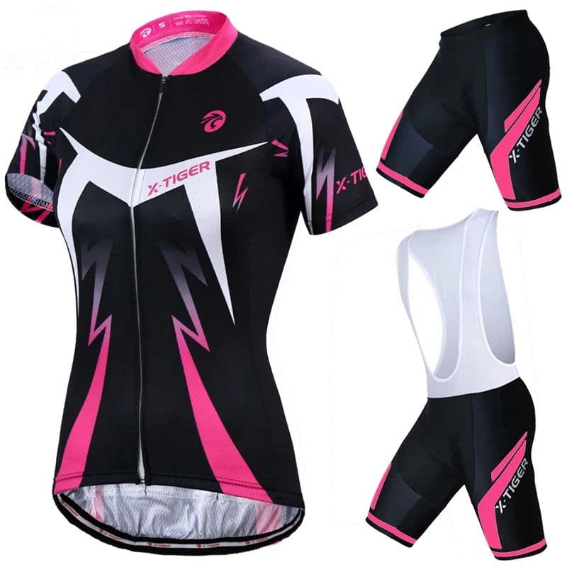 image-X-Tiger Pro Women Cycling Jerseys Sets MTB Bike Cycling Clothing Breathable Mountian Bicycle Clothes Summer Bike uniform Wear