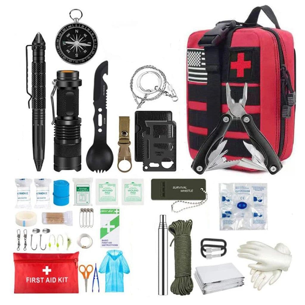image-Emergency Survival First Aid Kit Military Tactical Admin Pouch EMT Bug Out Bag Camping Gear Tactical Molle IFAK EMT for Trauma