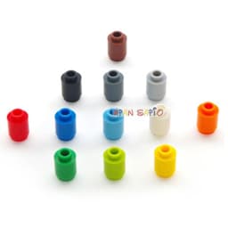 image-50pcs/lot DIY Blocks Building Bricks Cylindrical Educational Assemblage Construction Toys for Children Size Compatible Brand