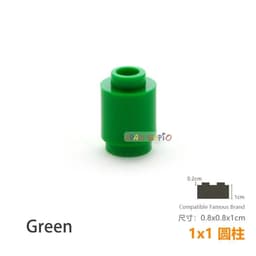 image-50pcs/lot DIY Blocks Building Bricks Cylindrical Educational Assemblage Construction Toys for Children Size Compatible Brand