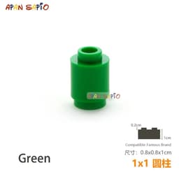 image-50pcs/lot DIY Blocks Building Bricks Cylindrical Educational Assemblage Construction Toys for Children Size Compatible Brand