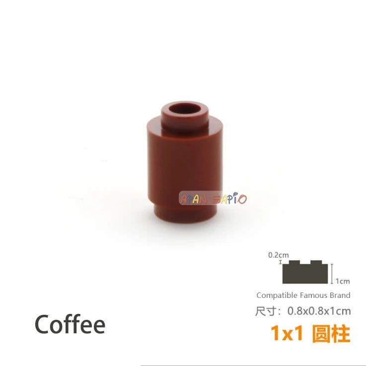 image-50pcs/lot DIY Blocks Building Bricks Cylindrical Educational Assemblage Construction Toys for Children Size Compatible Brand