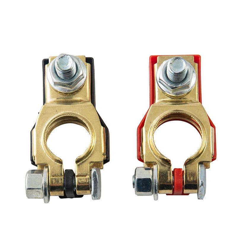 image-2pc Automotive Battery Terminal Wire Cable Clamp Quick Release Connector Car Caravan Boat Accessories 12V 24V Positive+Negative