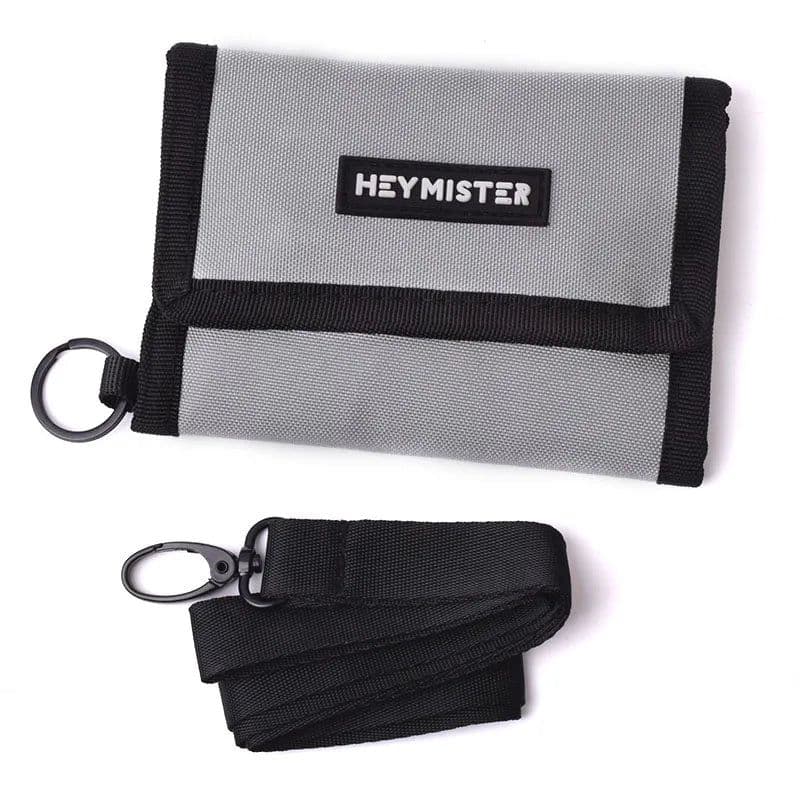image-Men Women Tri-Fold Coin Purse Oxford Wallet For Shoulder Sling Wallets Fashion Slim Multifunctional Classic Portable Card Holder